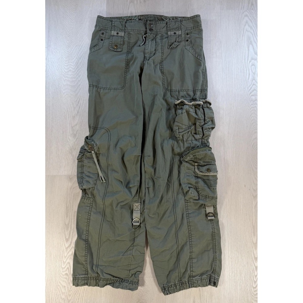 Vintage Y2K Abercrombie & Fitch Military Cargo Pants Womens Size 6